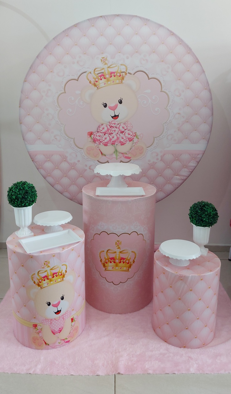 Kit Base Ursa Realeza - Magic Pegue e Monte / Day Larocca Locação de Vestido de Festa