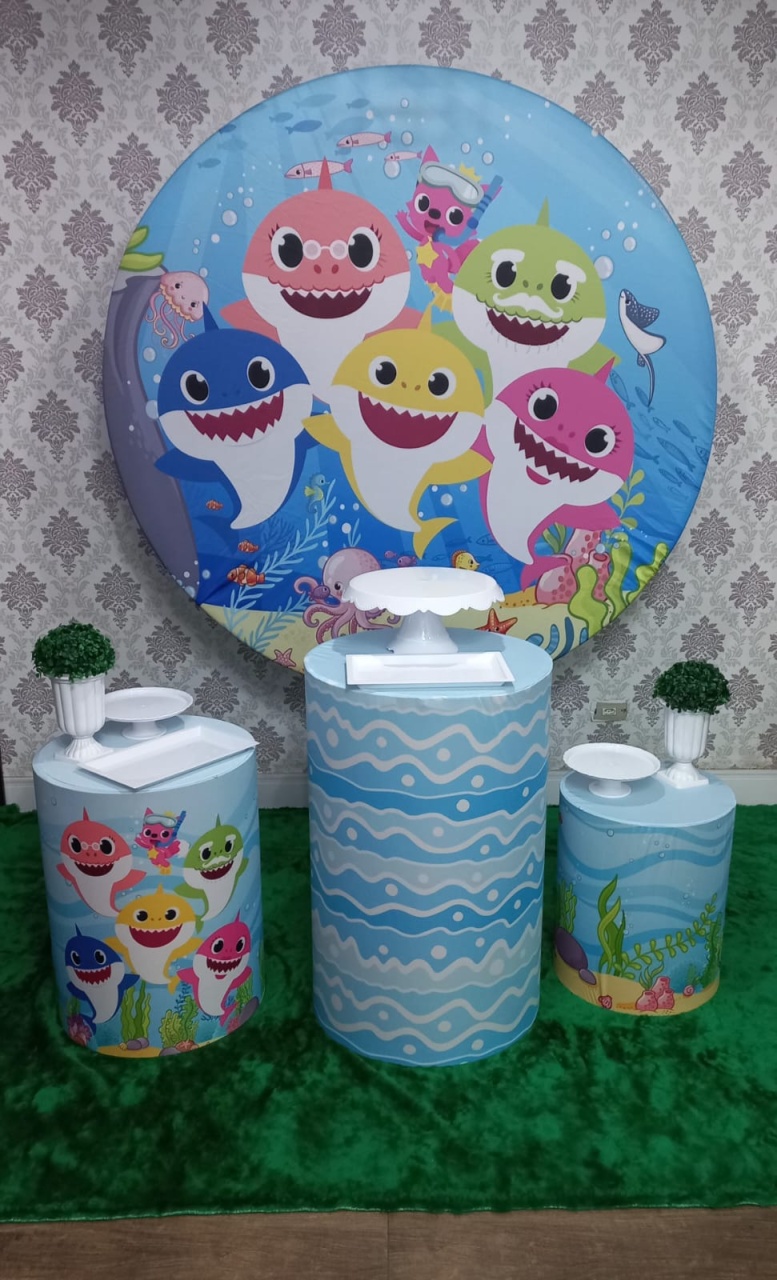 Kit Baby Shark Menino - Magic Pegue e Monte / Day Larocca Locação de Vestido de Festa