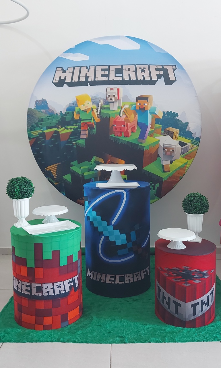 Kit Base Minecraft - Magic Pegue e Monte / Day Larocca Locação de Vestido de Festa