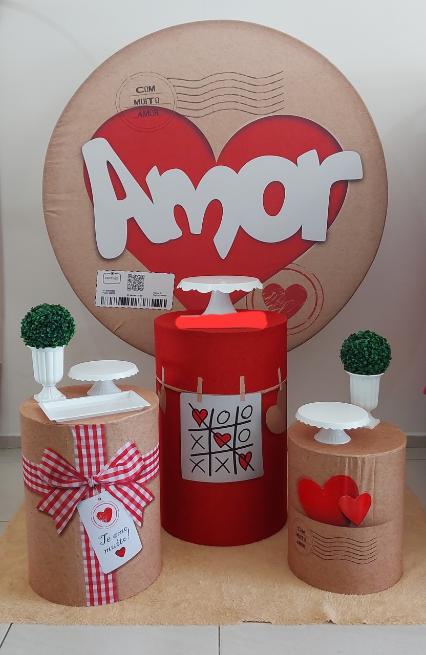Kit Base Carta de Amor / Namorados - Magic Pegue e Monte / Day Larocca Locação de Vestido de Festa