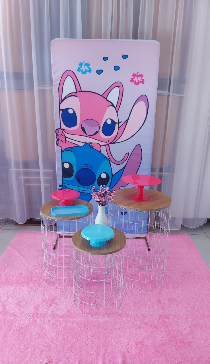 Kit Decor Stich E Angel 1 - Magic Pegue e Monte / Day Larocca Locação de Vestido de Festa