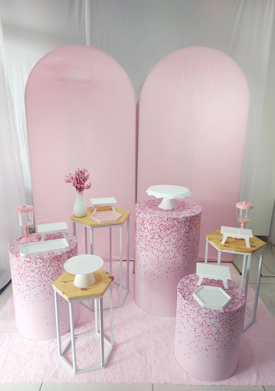 Kit Minimalista Duo Rosa - Magic Pegue e Monte / Day Larocca Locação de Vestido de Festa