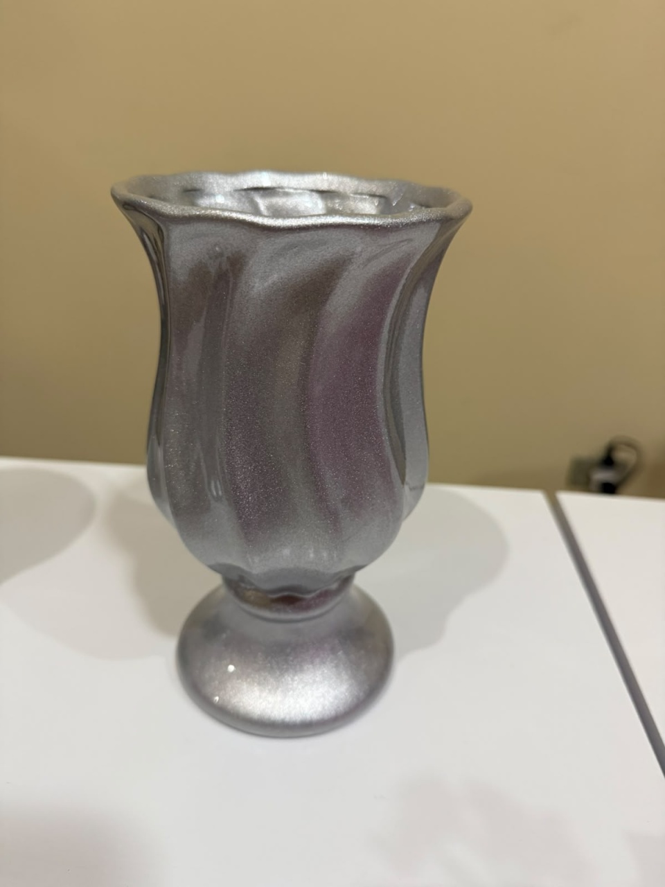 Vaso Prata Fosco - D'fest decor- pegue e monte 