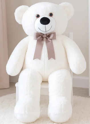 Urso Cor Marfim 1,10M Gg - D'fest decor- pegue e monte 