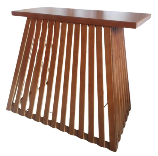 Mesa Ripada Desmontavel Mdf - 90X46X78 - D'fest decor- pegue e monte 