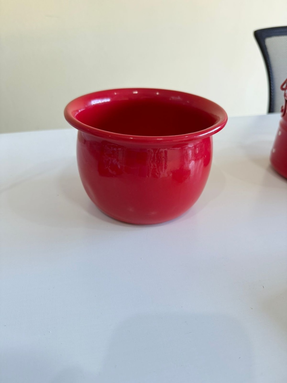 Vaso Metalico Vermelho - D'fest decor- pegue e monte 