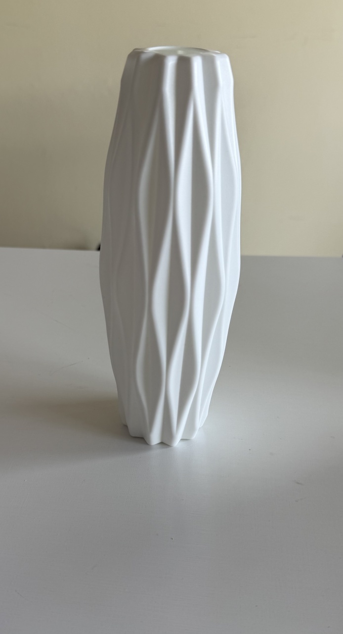 Vaso de Plástico Branco - D'fest decor- pegue e monte 