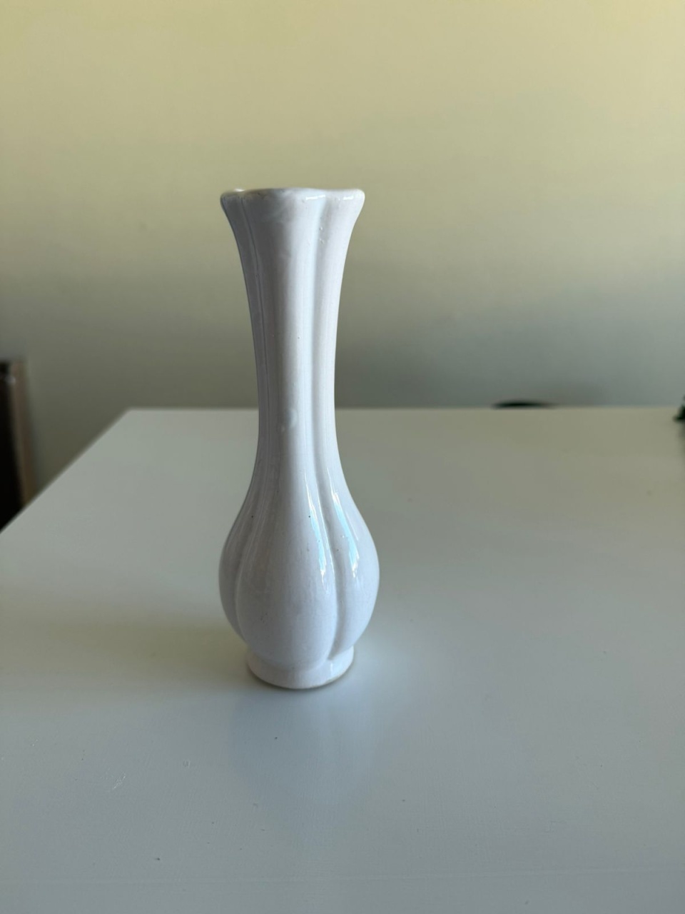 Vaso Branco de Louça - D'fest decor- pegue e monte 