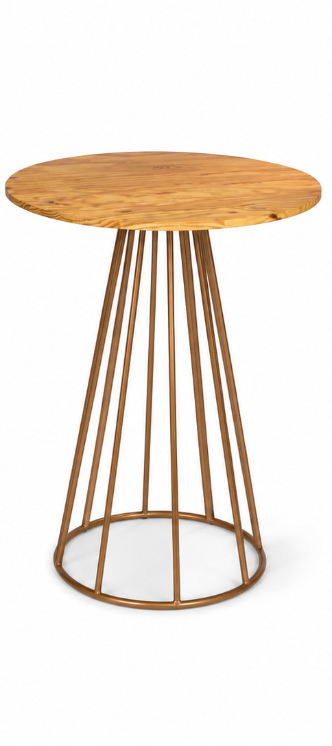 Mesa Cone Dourado G - D'fest decor- pegue e monte 