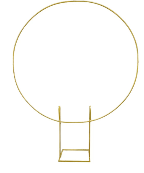 Arco Redondo Dourado 1,50 - D'fest decor- pegue e monte 