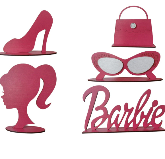 Kit 5 Display Barbie - D'fest decor- pegue e monte 
