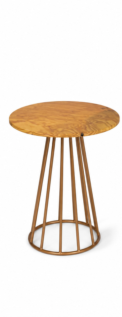 Mesa Cone Dourado P - D'fest decor- pegue e monte 
