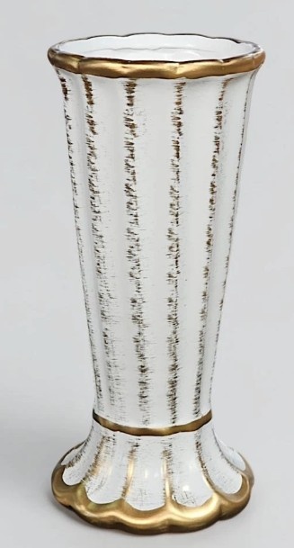 Vaso Realeza Brando E Dourado - D'fest decor- pegue e monte 