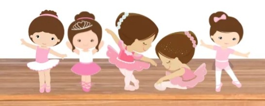 Kit 5 Display Bailarina - D'fest decor- pegue e monte 