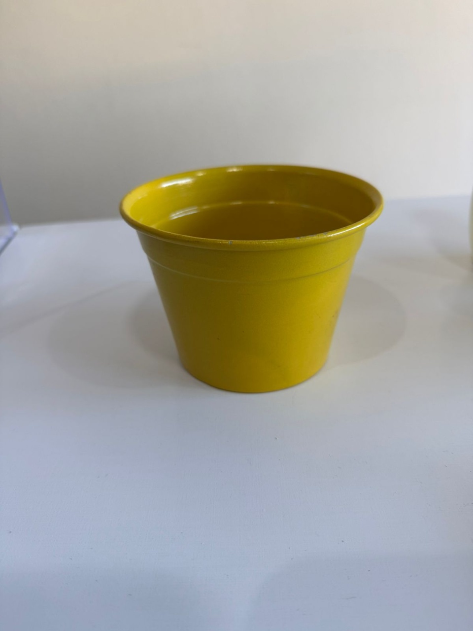 Vaso Largo Metal Amarelo - D'fest decor- pegue e monte 