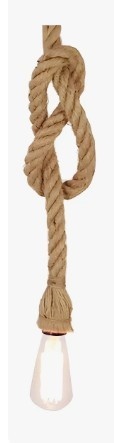 Pendente de Corda + Lamp - D'fest decor- pegue e monte 