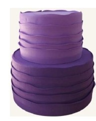 Bolo Roxo E Lilas 2 and - D'fest decor- pegue e monte 