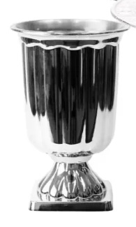 Vaso Prateado - D'fest decor- pegue e monte 