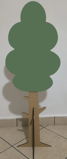 Arvore de Mdf 110Cm - D'fest decor- pegue e monte 