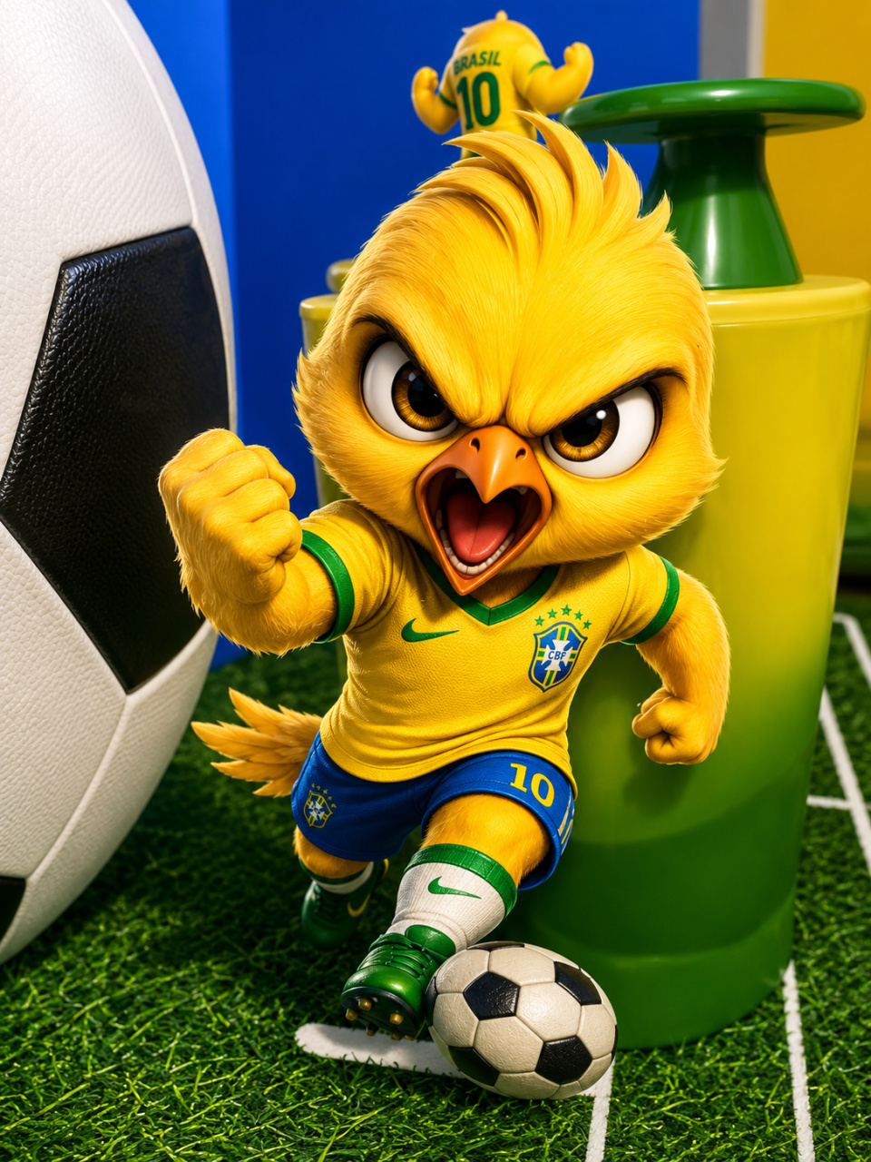 Display Mdf Canarinho Seleção 1 - Lok Festas.BA