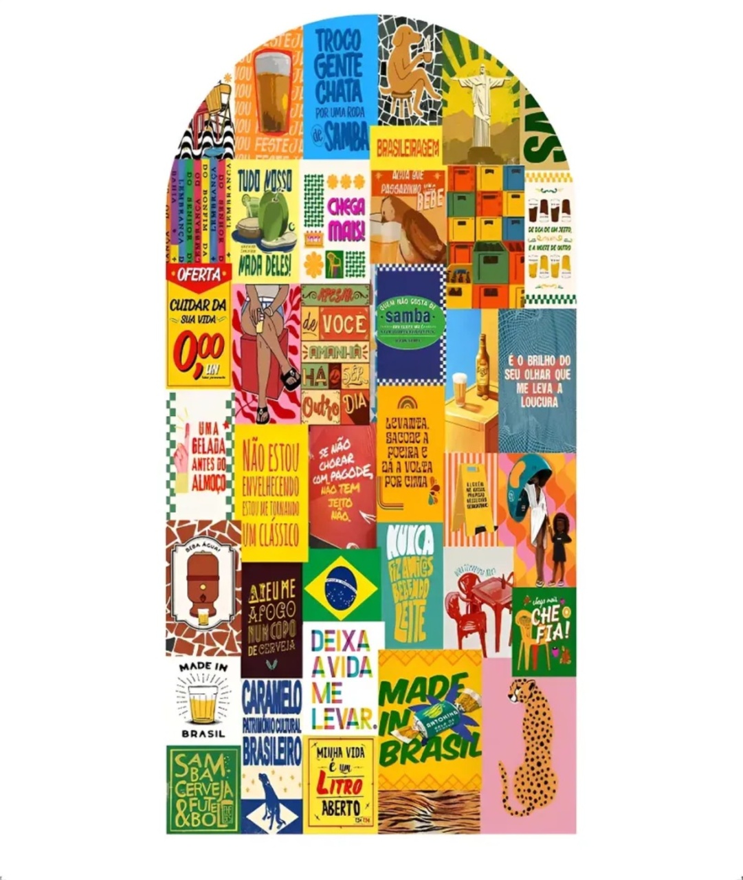 Sublimação Painel Romano - Brasilidades - Lok Festas.BA
