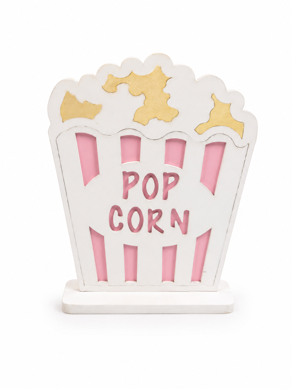 Display 3D Pop Corn Rosa - Lok Festas.BA
