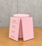 Cômoda Oval 3 Em 1 Rosa - imagem 4