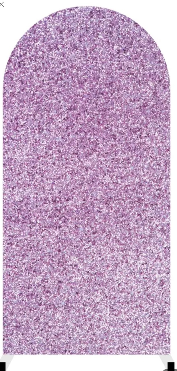 Sublimação Painel Romano - Efeito Glitter Lilás - Lok Festas.BA