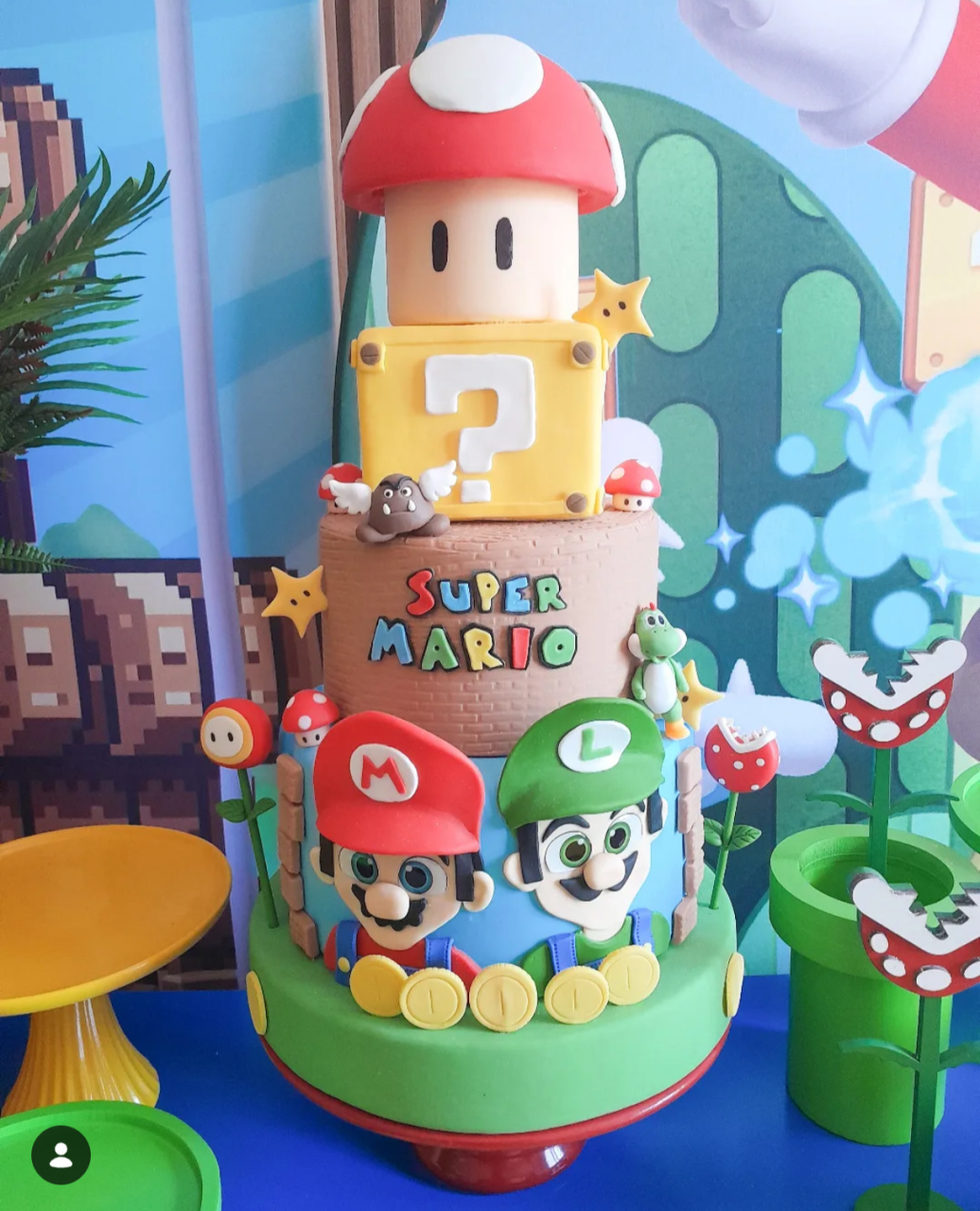 Bolo Super Mario - Lok Festas.BA