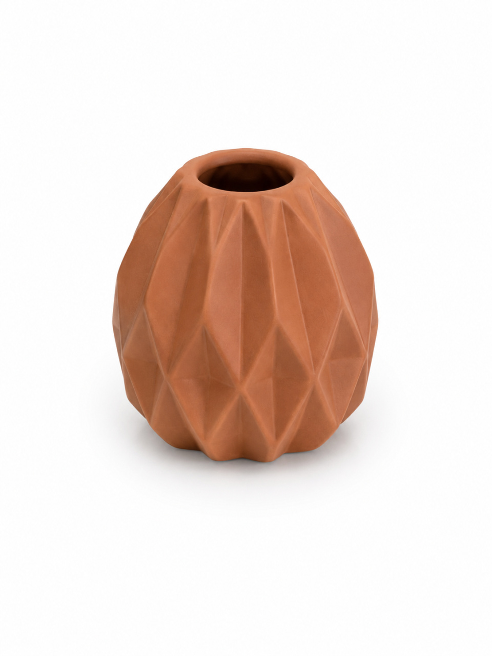 Vaso P Geométrico Terra Cota - Lok Festas.BA