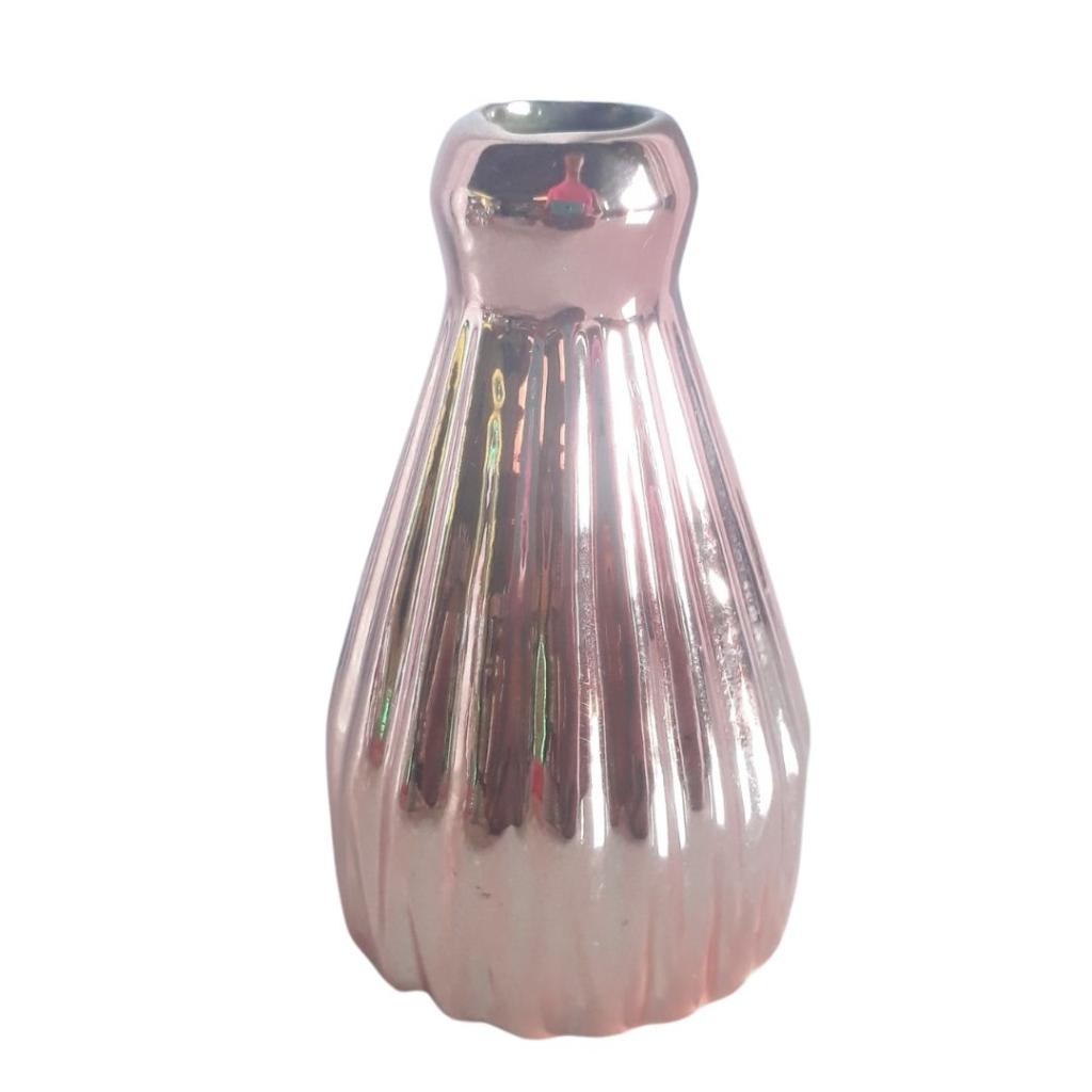 Vaso Porcelana Rose Pp - Rocha Decorações