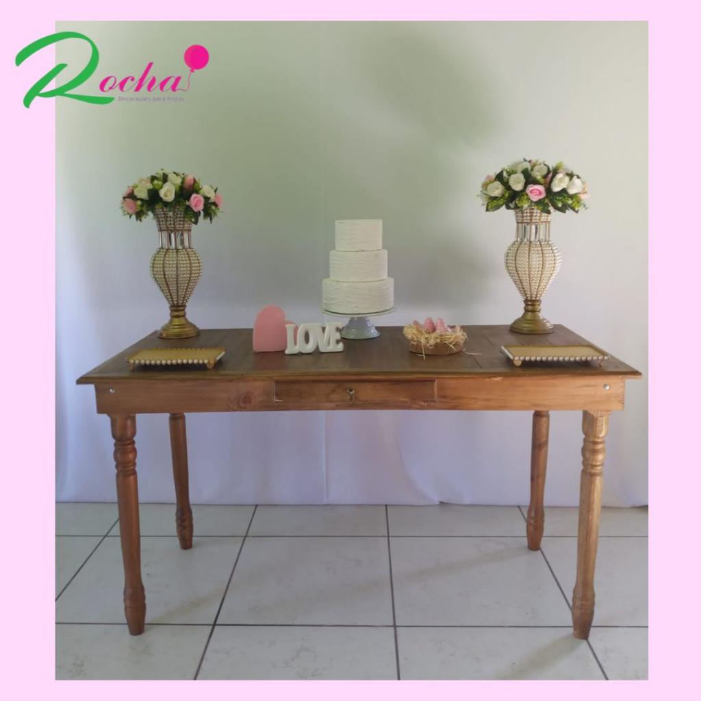 Casamento Rosa E Branco Kit40164 - Rocha Decorações