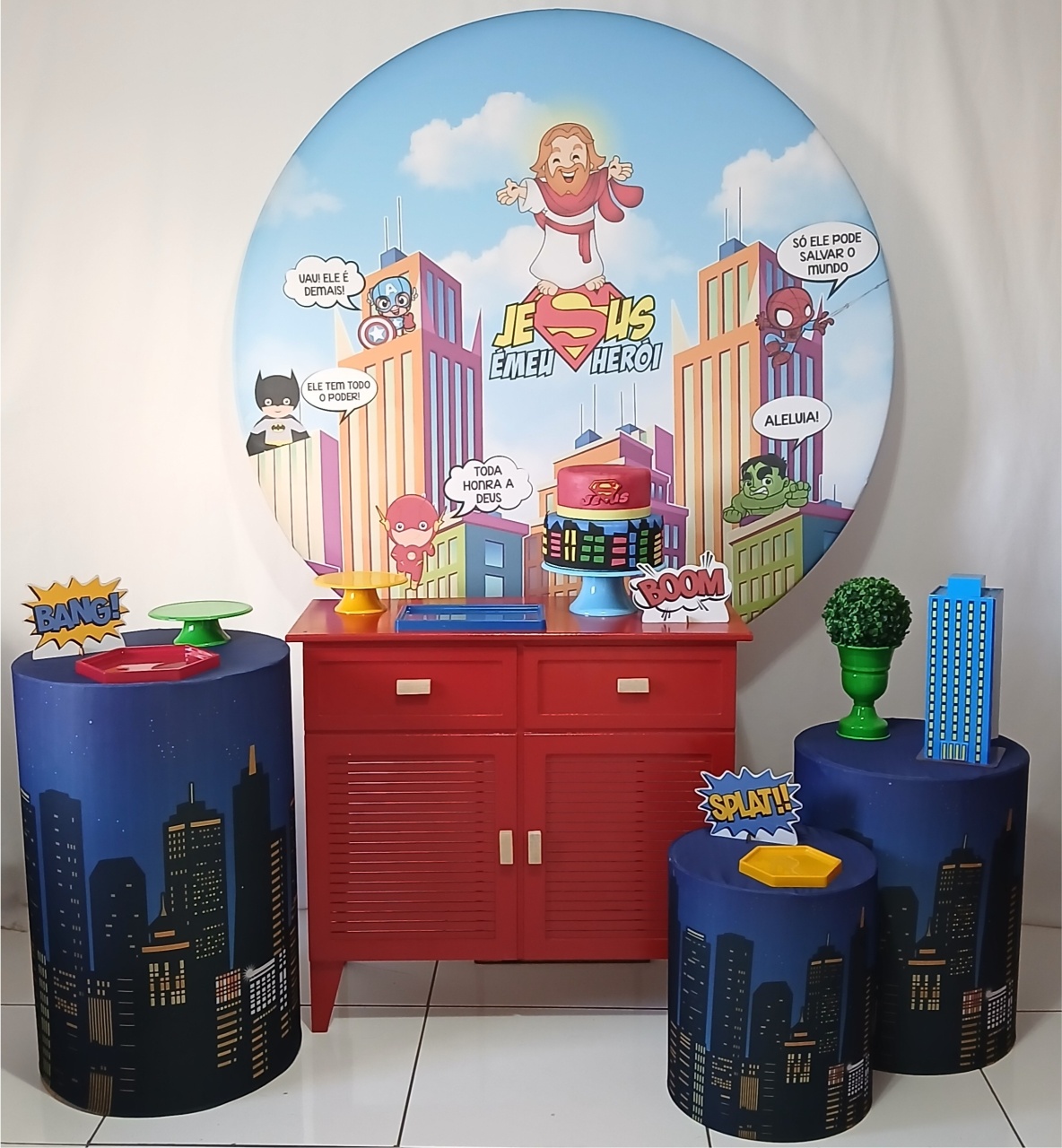 Jesus Meu Heroi Kit Plus Ii - Rocha Decorações