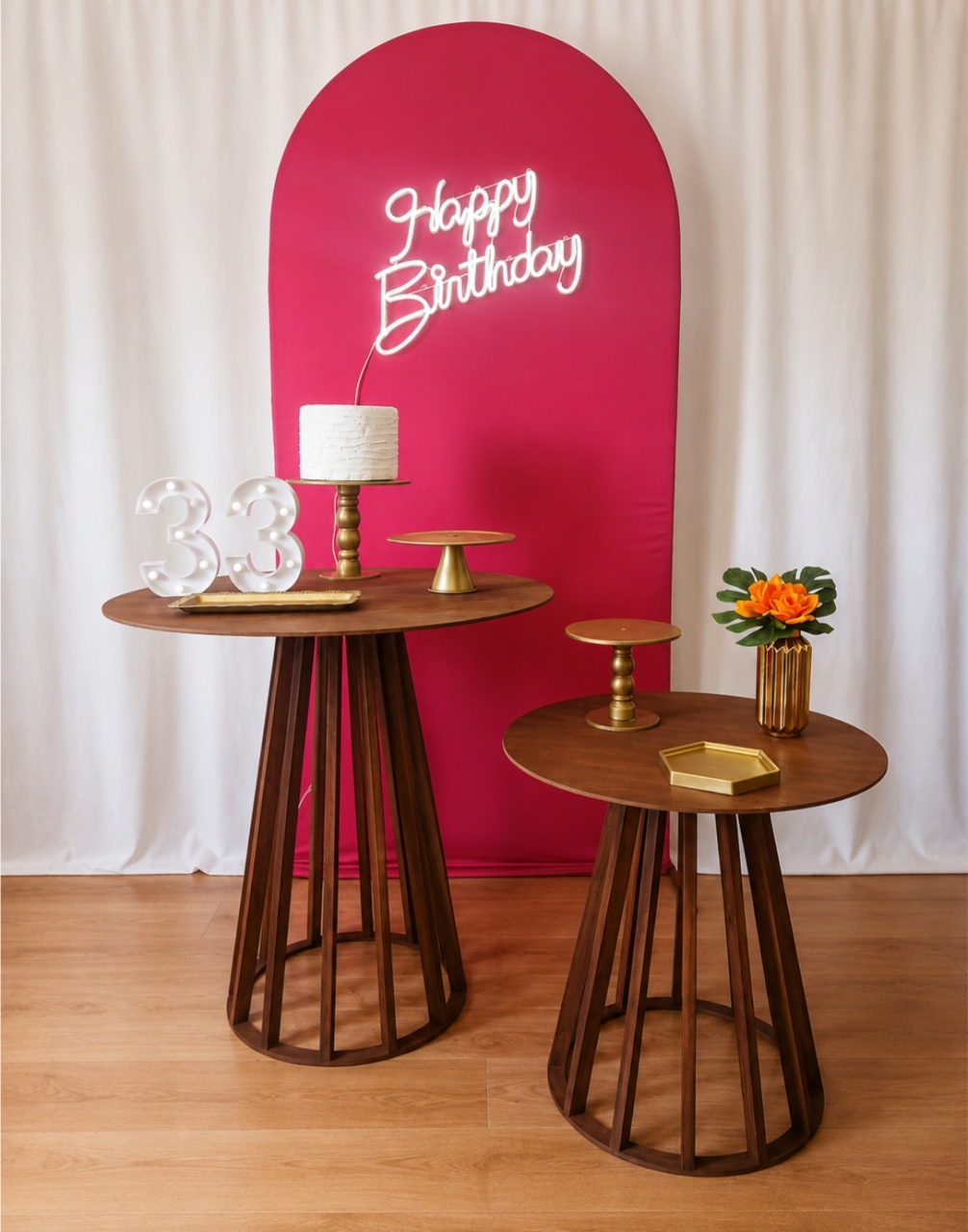 Pink E Laranja Feminino Composição - Rocha Decorações Pegue e Monte Itatiba