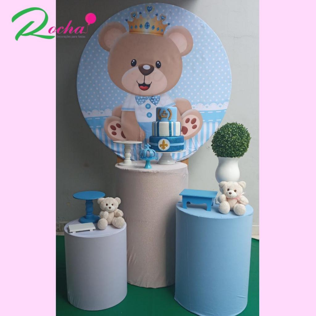 Urso Realeza Azul Kit Essencial - Rocha Decorações