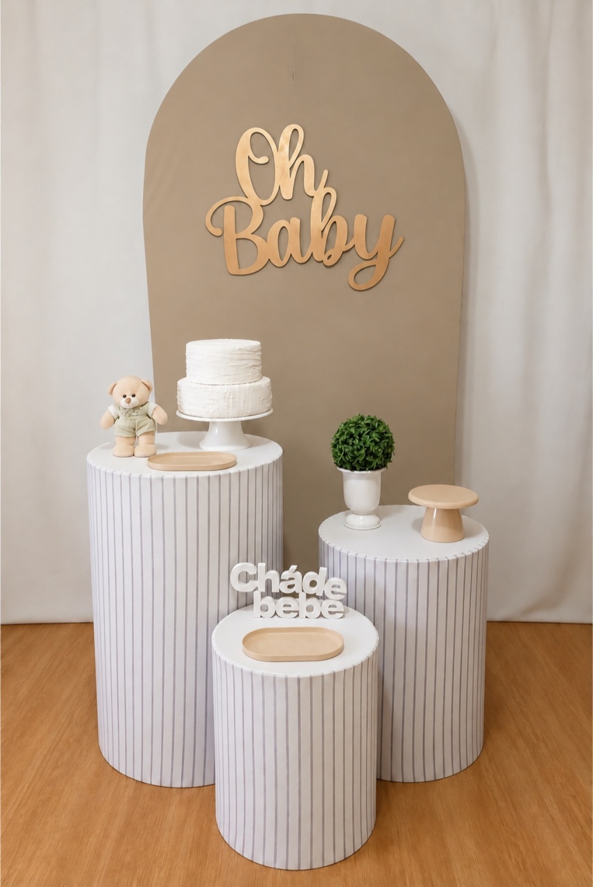 Cha Revelação Nude Kit Essencial Ii - Rocha Decorações Pegue e Monte Itatiba