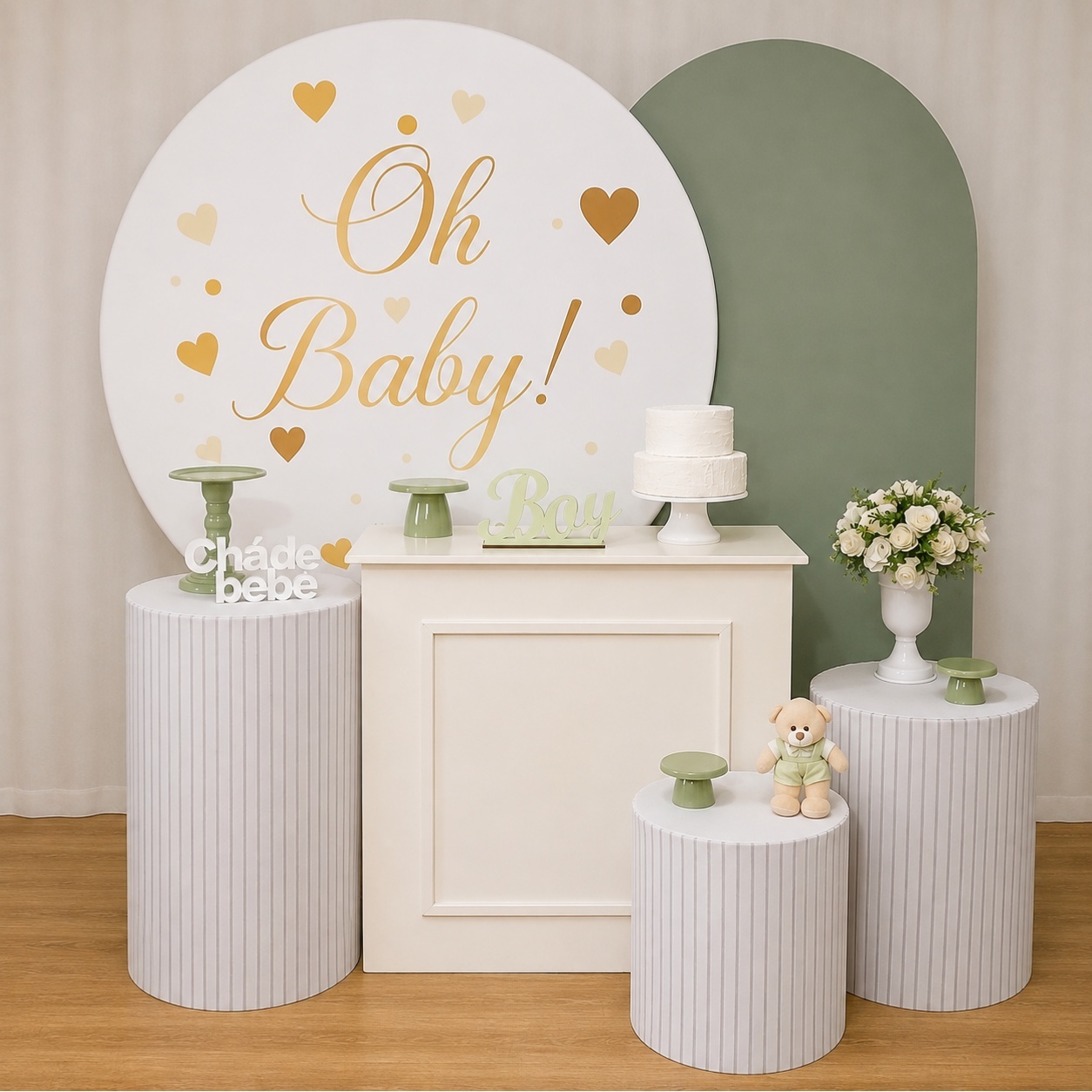 VERDE CHA DE BEBE MENINO KIT MASTER