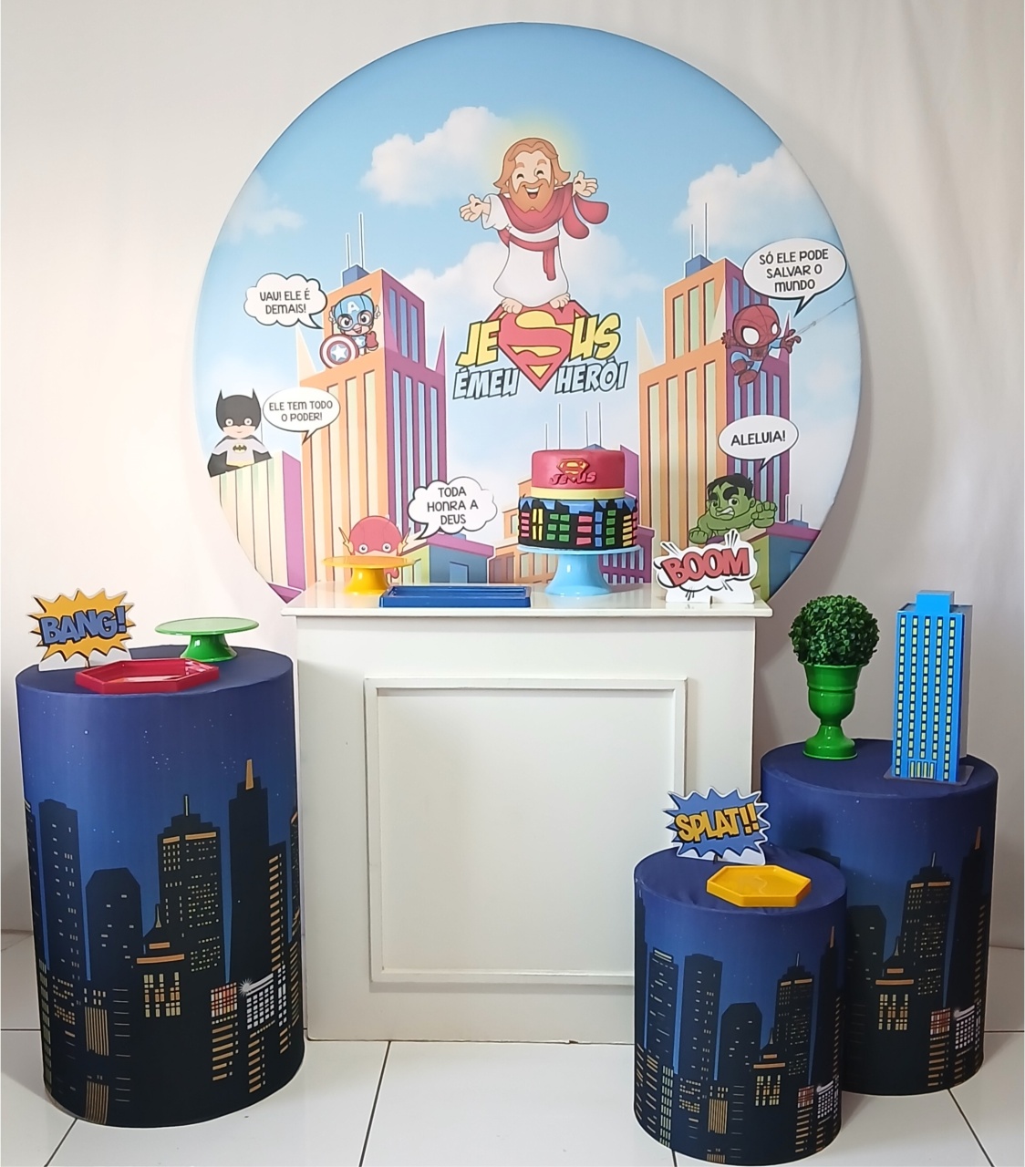 Jesus Meu Heroi Kit Plus I - Rocha Decorações