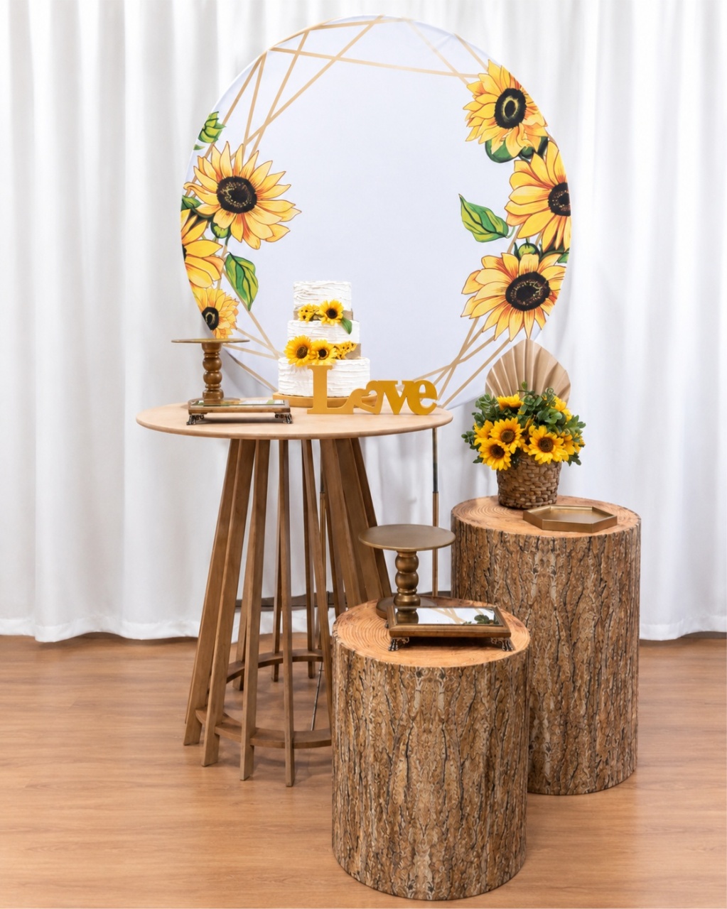 Girassol Love Composição K-9107 - Rocha Decorações Pegue e Monte Itatiba