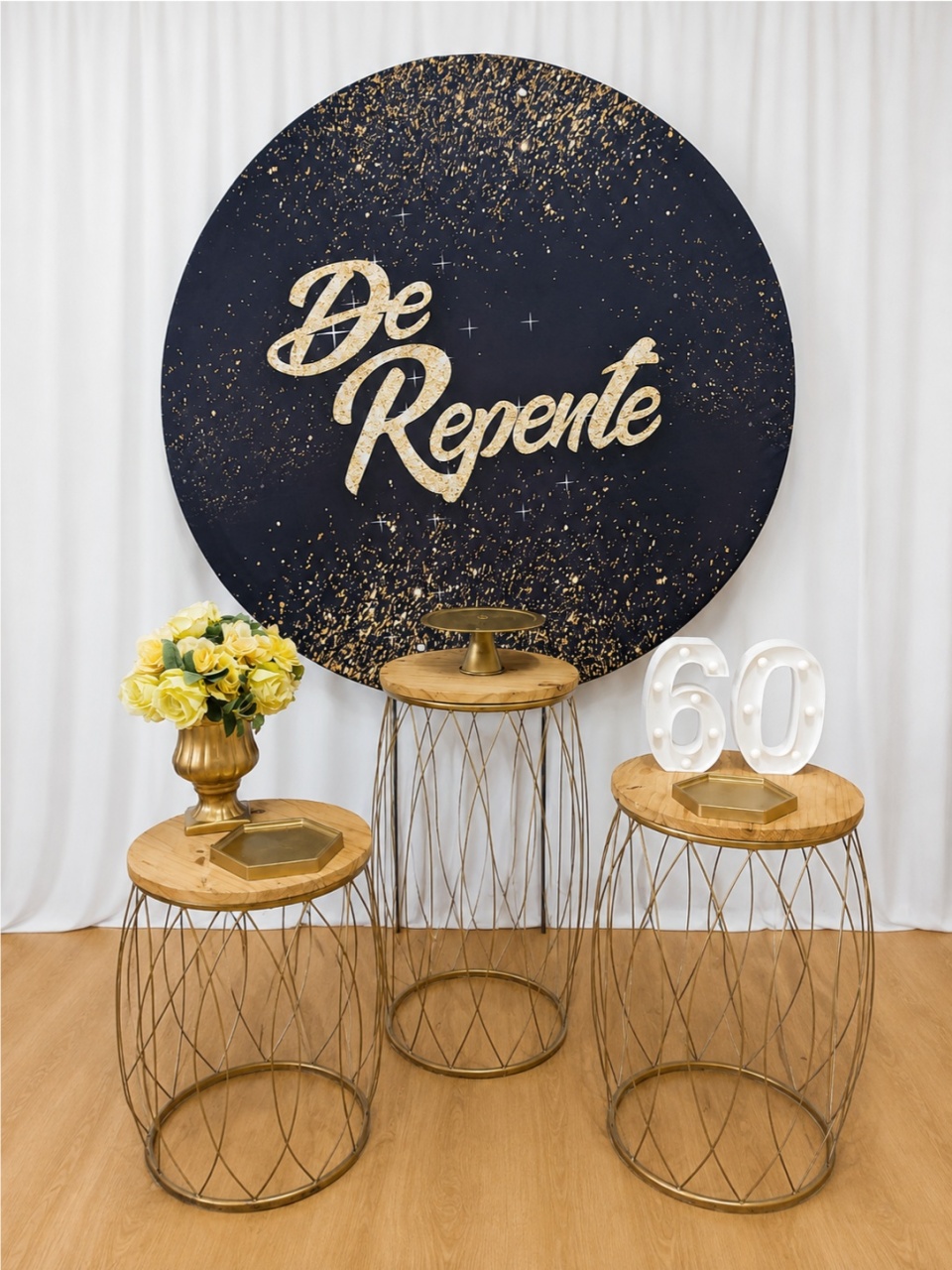 DE REPENTE DOURADO E PRETO ADULTO FEMININO COM GARDEN KIT PREMIUM