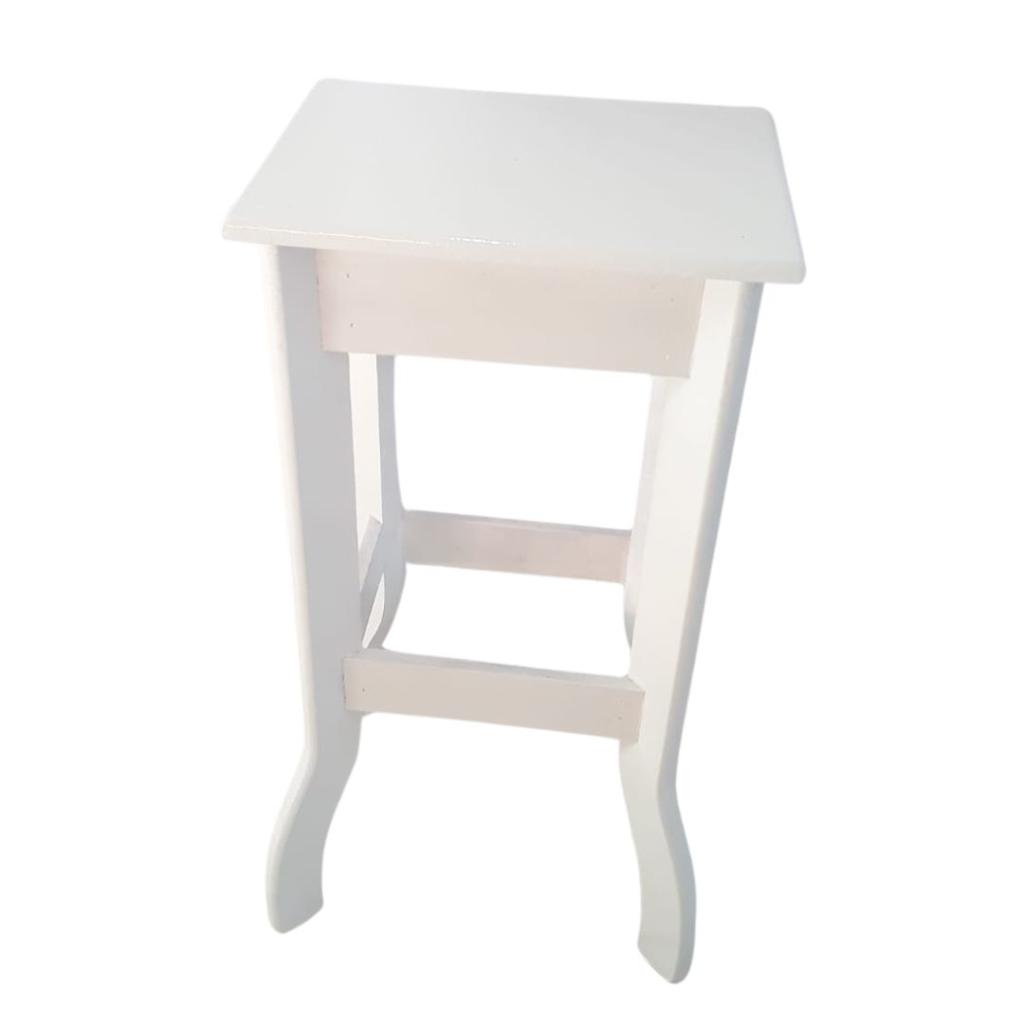 Mesa Retangular Branca P - Branco - Rocha Decorações