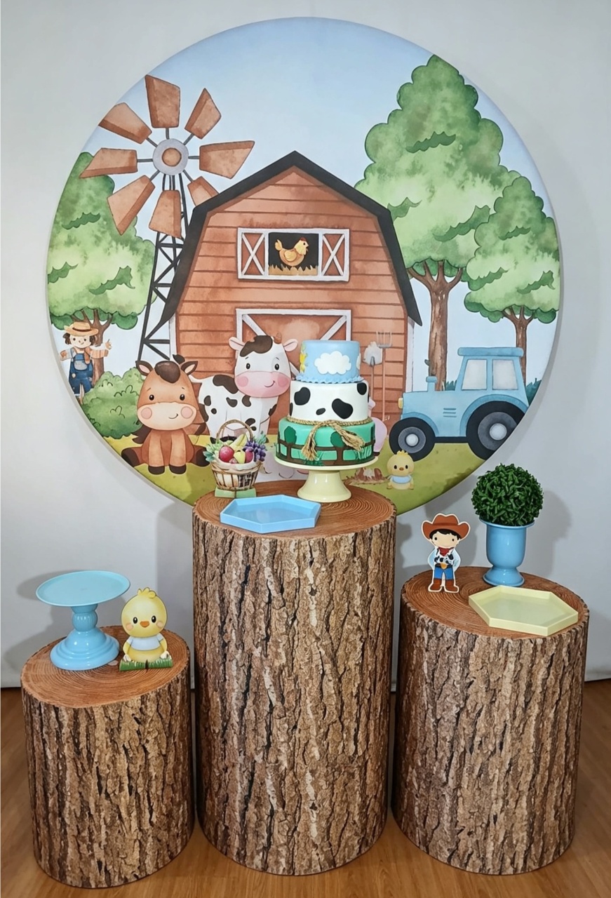 Fazendinha Menino 01 Kit Essencial - Rocha Decorações