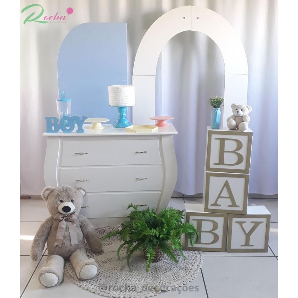 Cha Bebe Menino Candy Colors Composição - Rocha Decorações