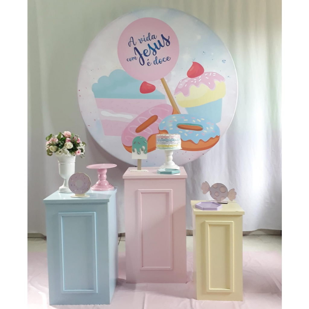 A Vida Com Jesus É Doce Composição 0070 - Rocha Decorações