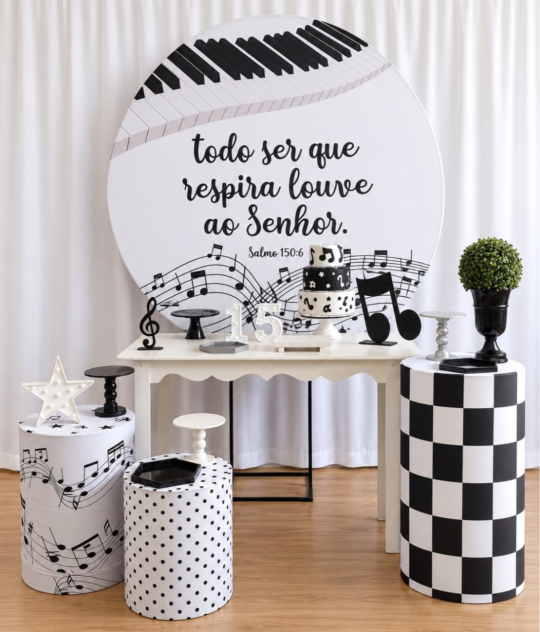 Musica / Salmo 150 Composição K-2680 - Rocha Decorações Pegue e Monte Itatiba