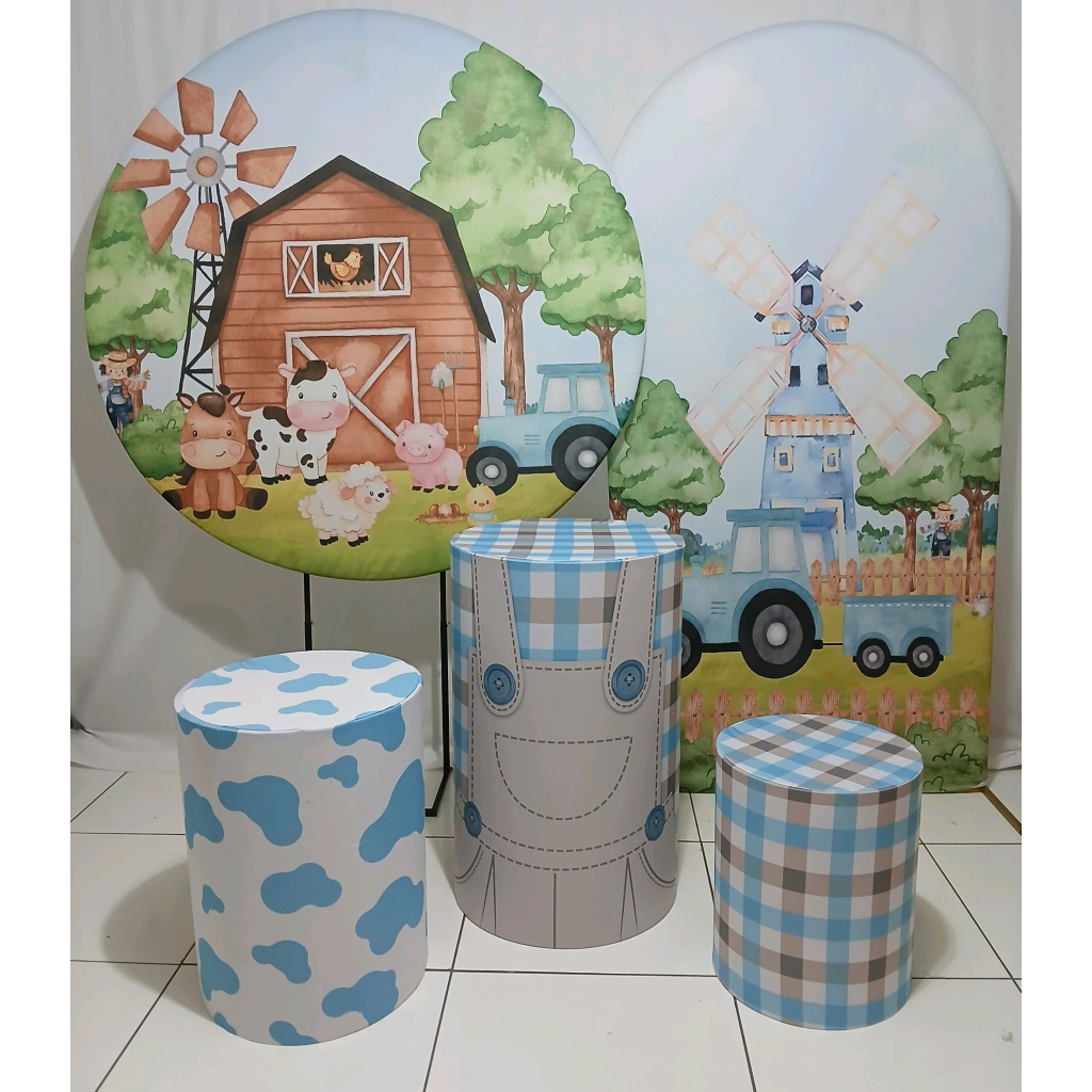 Capa Paineis E Cilindros Fazendinha + Estruturas 41539 - Rocha Decorações