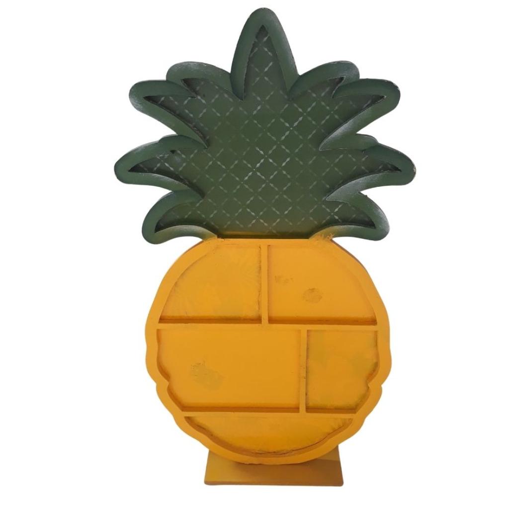 Abacaxi Mdf 40Cm - Amarelo - Rocha Decorações