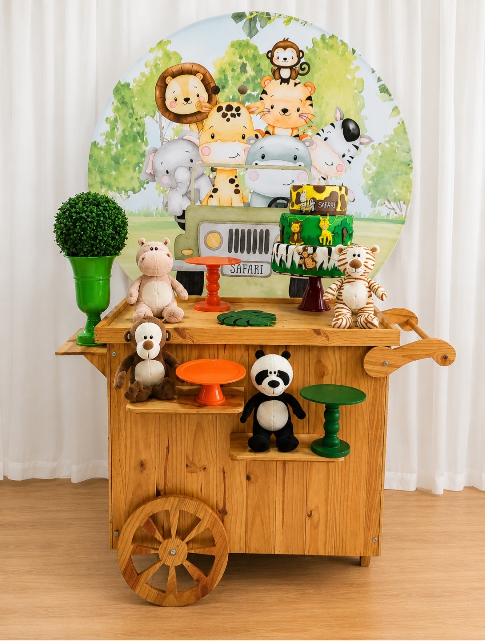 Safari Menino Composição 4326 - Rocha Decorações Pegue e Monte Itatiba