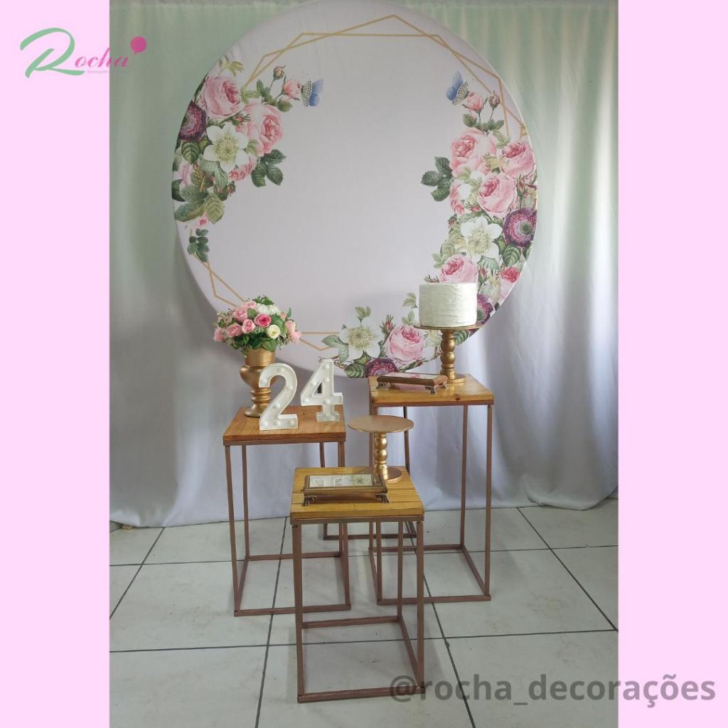 Floral Rosa Adulto Feminino Kit Premium - Rocha Decorações