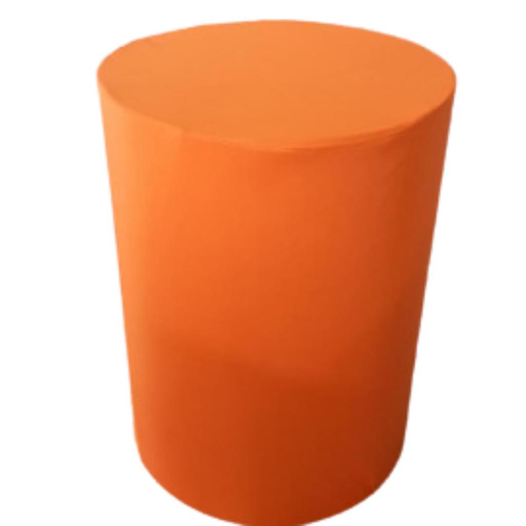 Capa Cilindro Lisa Laranja Neon G - Laranja,Neon - Rocha Decorações